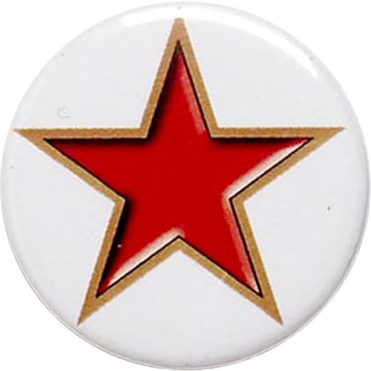 Red Star Pin Badge 25mm (1")