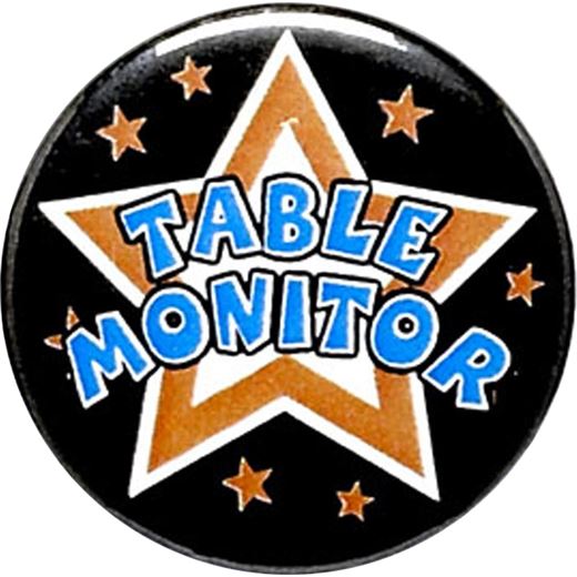 Table Monitor Pin Badge 25mm (1")