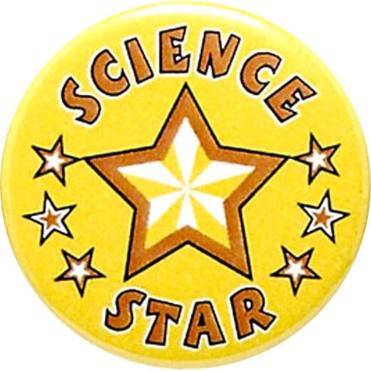 Science Star Pin Badge 25mm (1")