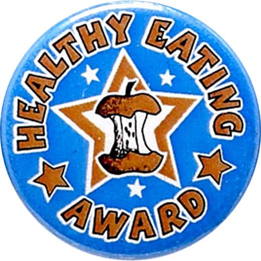 Healthy Eating Award Pin Badge 25mm (1")