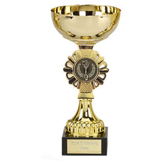 Shield Gold Presentation Cup 16cm (6.25")