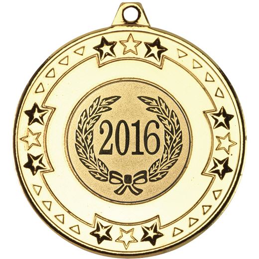 2016 Gold Star & Pattern Medal 50mm (2")