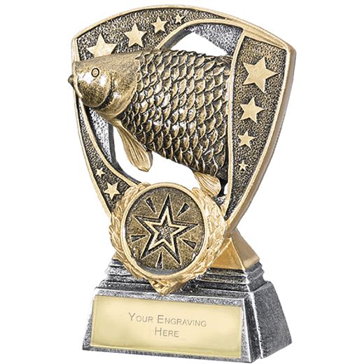 Challenger Shield Fishing Award 11cm (4.25")