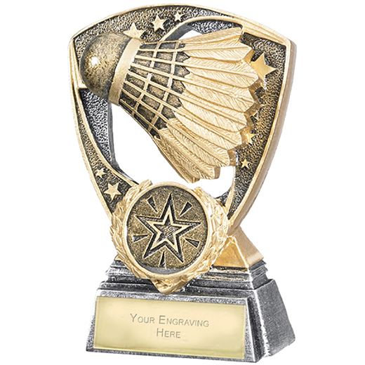 Challenger Shield Badminton Award 11cm (4.25")