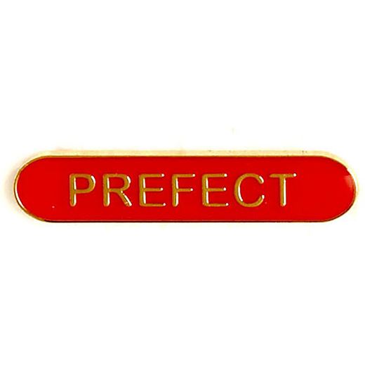 Prefect Lapel Bar Badge Red 40mm x 8mm