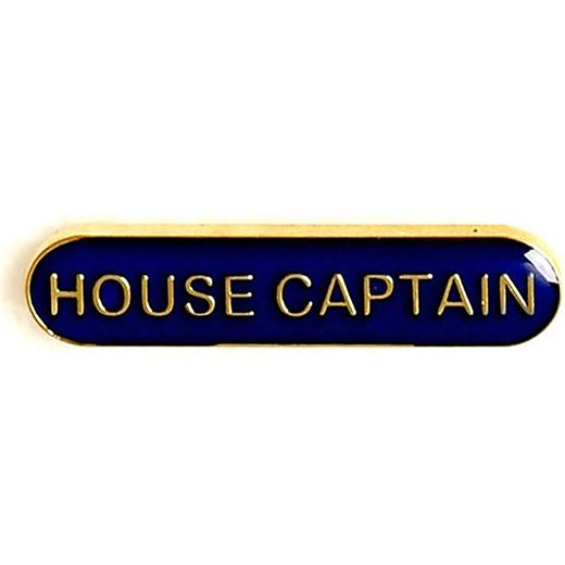 House Captain Lapel Bar Badge Blue 40mm x 8mm