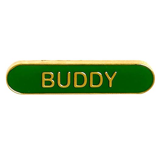 Buddy Lapel Bar Badge Green 40mm x 8mm