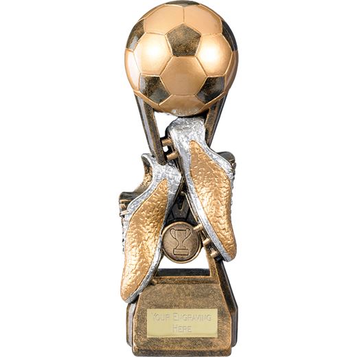 Invincible Elite Ball & Boot Football Trophy 19cm (7.5")