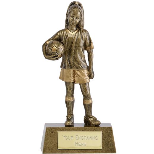 Phoenix Youth Football Girl Trophy 18cm (7")