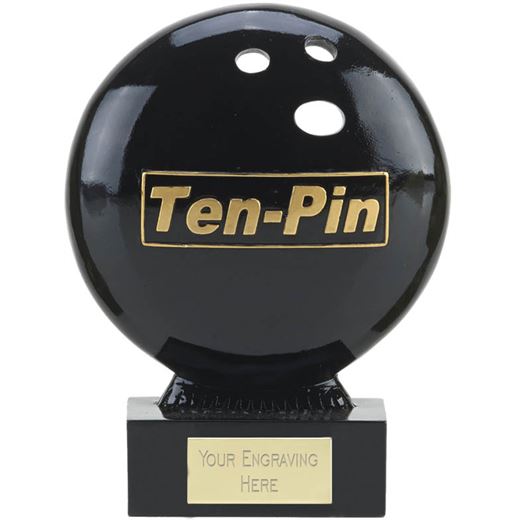 The Ball Ten Pin Bowling Trophy 12cm (4.75")