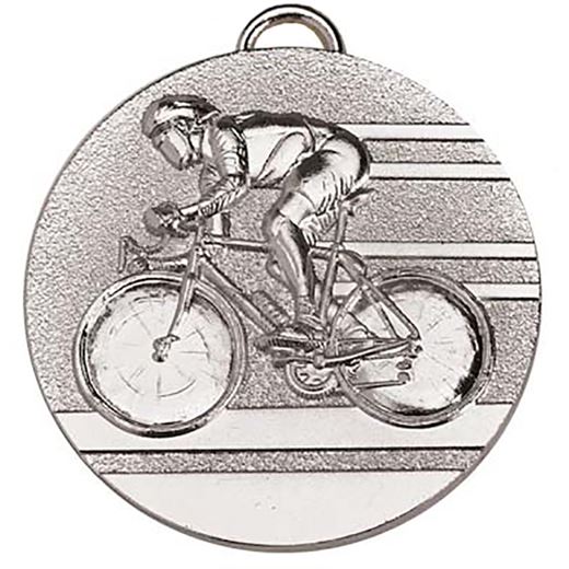 Target50 Silver Cycling Medal 50mm (2")