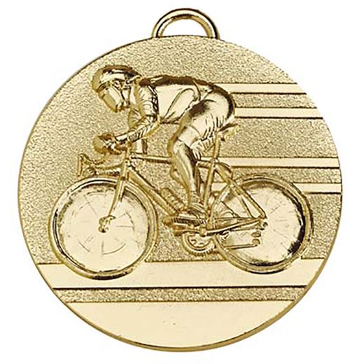 Target50 Gold Cycling Medal 50mm (2")