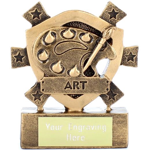 Art Mini Shield Trophy 8cm (3.25")