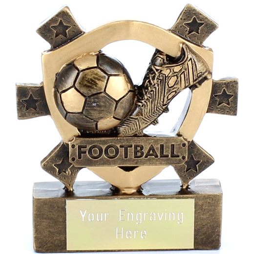 Football Mini Shield Award 8cm (3.25")