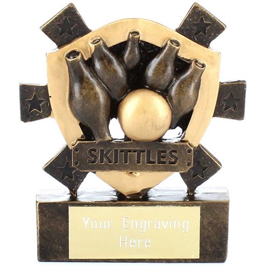 Skittles Mini Shield Award 8cm (3.25")