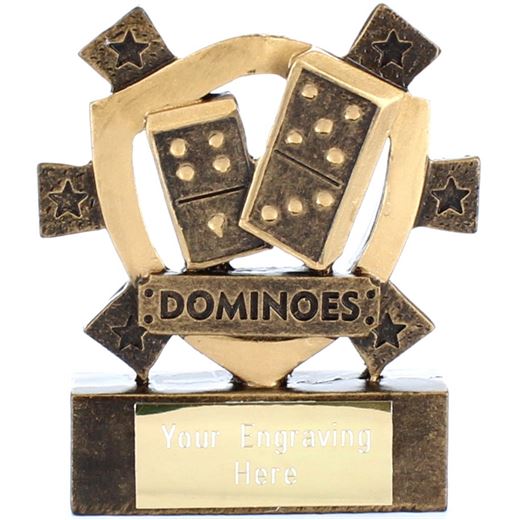 Dominoes Mini Shield Award 8cm (3.25")
