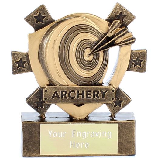 Archery Mini Shield Award 8cm (3.25")