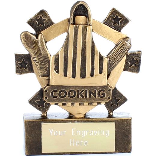 Cooking Mini Shield Award 8cm (3.25")