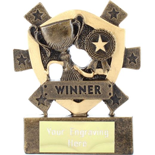 Winner Mini Shield Award 8cm (3.25")