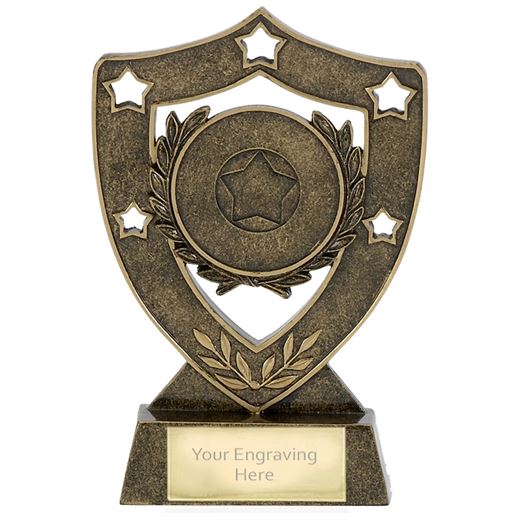 Multi Award Shield Stars Trophy 12.5cm (5")
