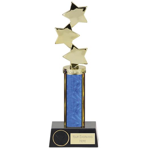 Hope Star Blue Plastic Column Award 28.5cm (11.25")