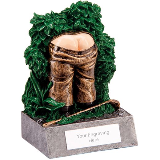 Humorous Lost Ball Novelty Golf Trophy 12cm (4.75")