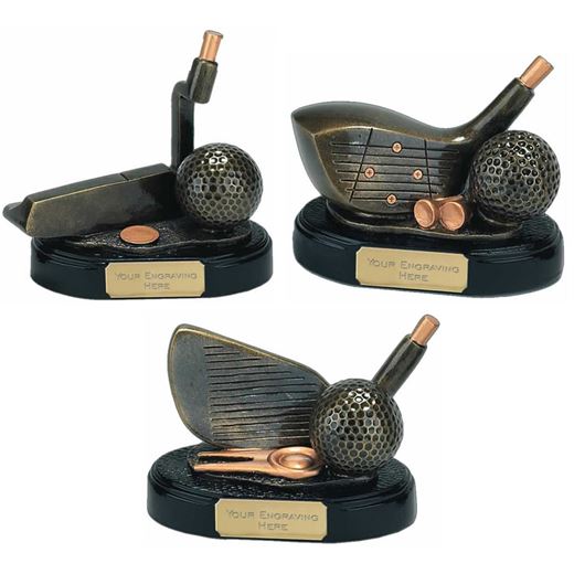 Resin Golf Clubs Trophy Package