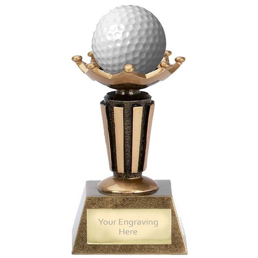 Golf Ball Holder Trophy on Decorative Base 9.5cm (3.75")