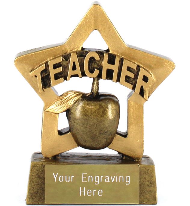 Mini Stars Teacher Award 8.5cm (3.25