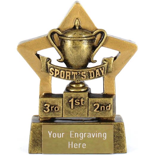 Mini Stars Sports Day Award 8.5cm (3.25")