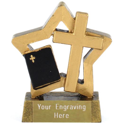 Resin Mini Star Christianity Trophy 8.5cm (3.25")