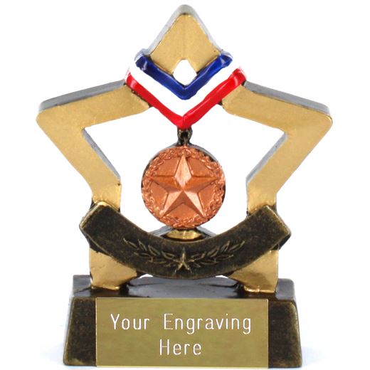 Resin Mini Star Bronze Medal Trophy 8.5cm (3.25")