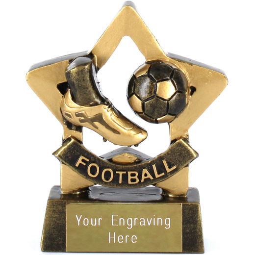 Mini Stars Football Award Trophy 8.5cm (3.25")