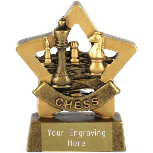 Mini Stars Chess Award Trophy 8.5cm (3.25")