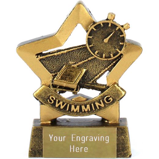 Mini Stars Swimming Trophy Award 8.5cm (3.25")