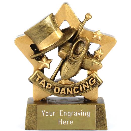 Mini Stars Tap Dancing Award 8.5cm (3.25")