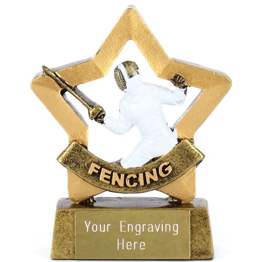 Mini Stars Fencing Award 8.5cm (3.25")