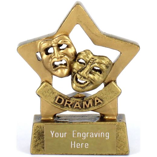 Mini Stars Drama Award Trophy 8.5cm (3.25")