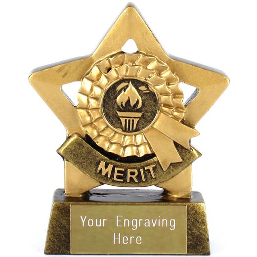 Mini Stars Merit Award Trophy 8.5cm (3.25")
