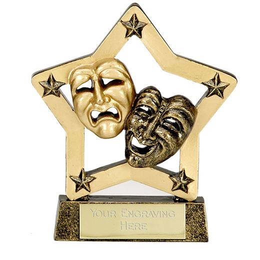 Economy Stars Drama Award Antique Gold 12.5cm (5")