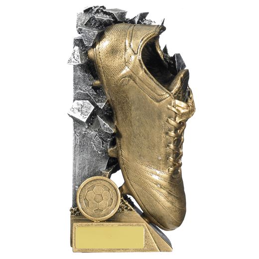 Football Boot Breakout Trophy Gold & Silver 16cm (6.25")