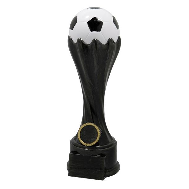 Football Torch Achievement Trophy Black 19cm (7.5")
