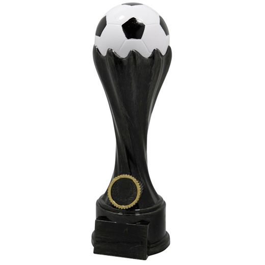 Football Torch Achievement Trophy Black 23cm (9")