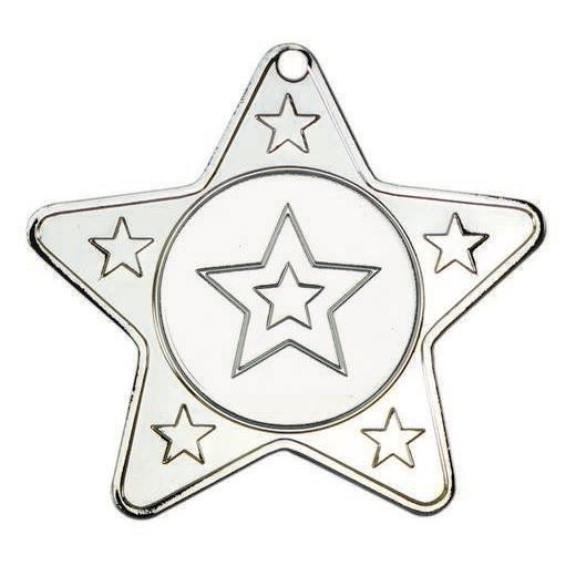 5 Star Multi Sport Medal Silver 50mm (2")