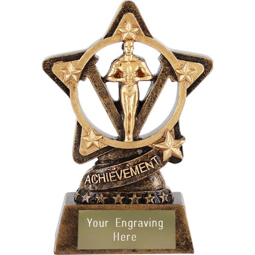 Achievement Statue Trophy by Infinity Stars 10cm (4")