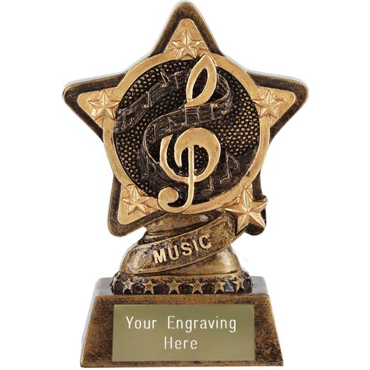 Music Trophy by Infinity Stars 10cm (4")