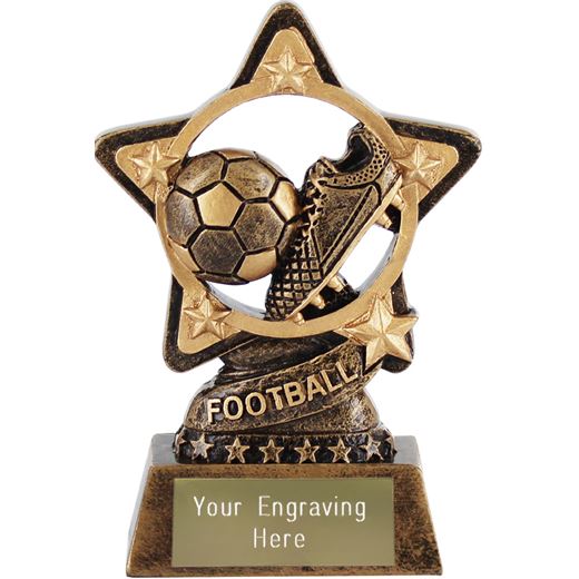 Football Trophy by Infinity Stars 10cm (4")