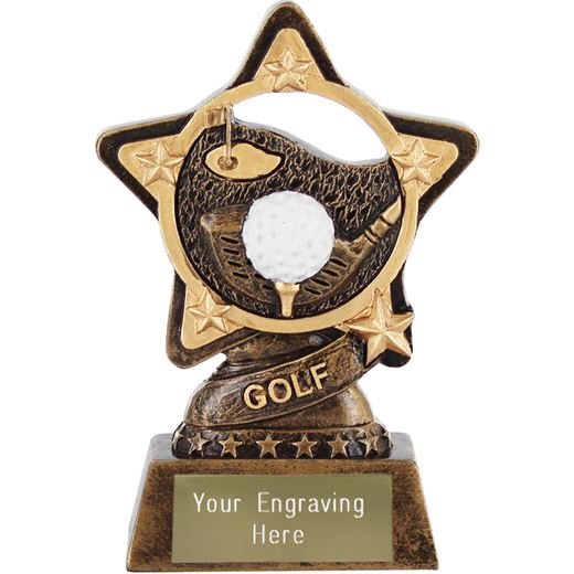 Golf Trophy by Infinity Stars 10cm (4")