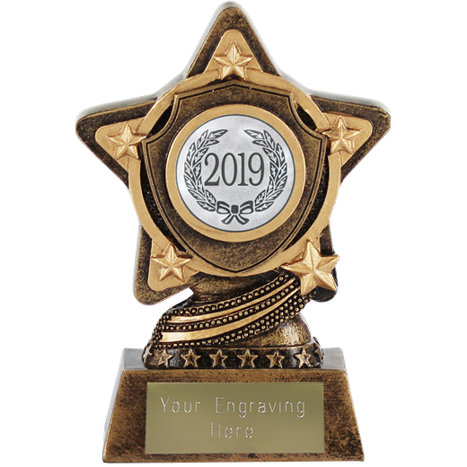 2019 Silver Infinity Star Trophy 10cm (4")