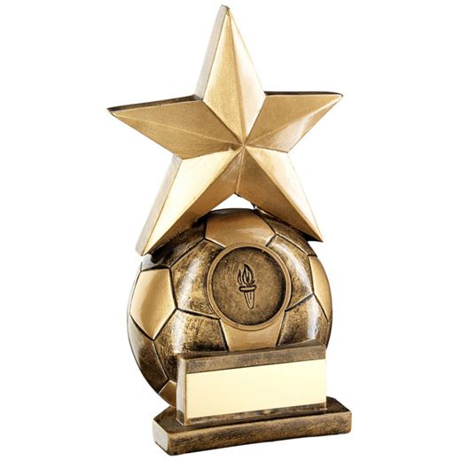 Football & Star Combo Trophy 14.5cm (5.75")